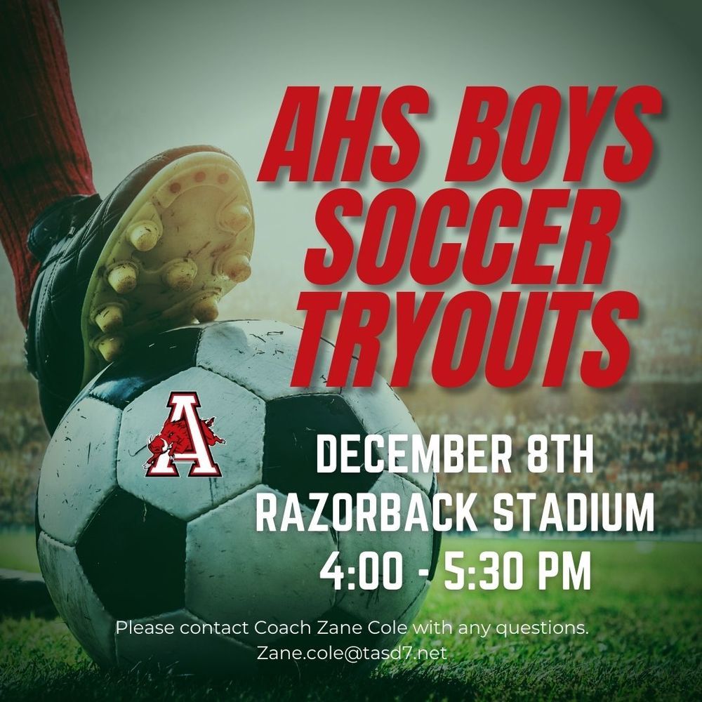 AHS Boys Soccer Tryouts
