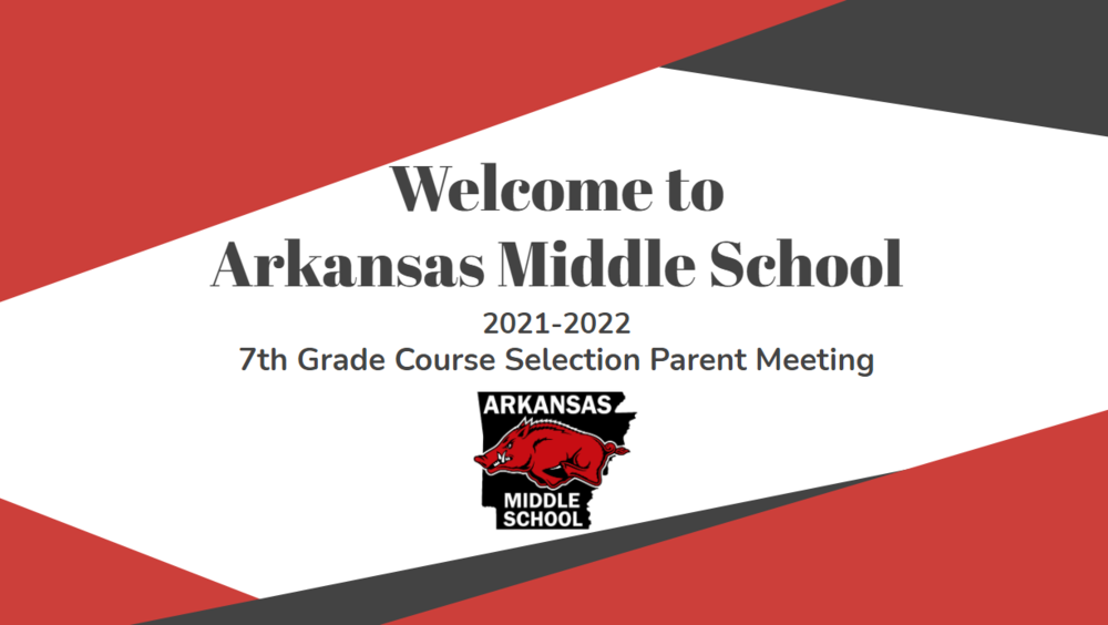 7th Grade Course Selection Information | Arkansas Middle School