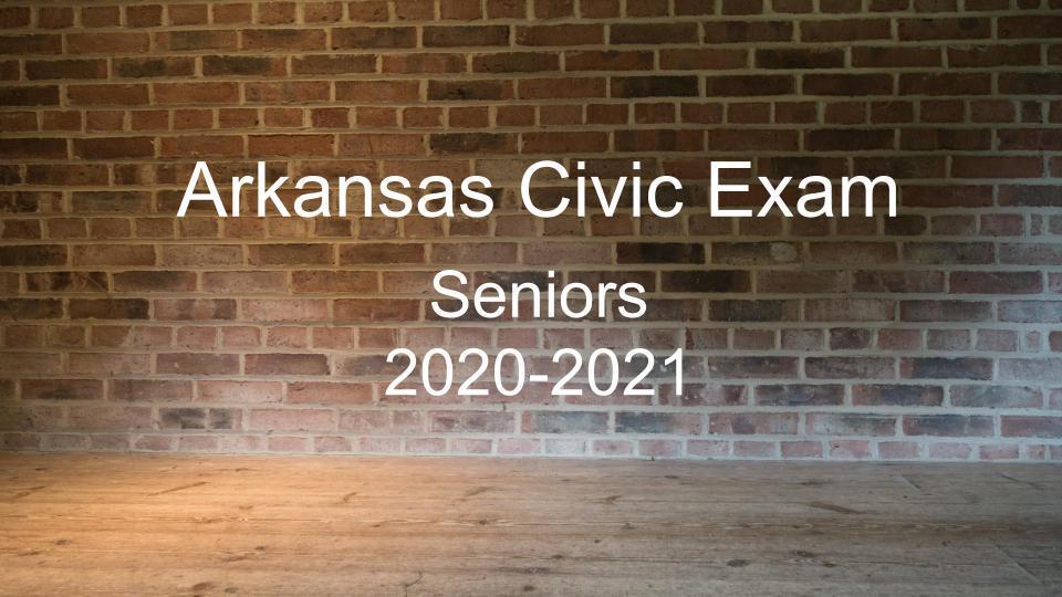 Arkansas Civic Exam