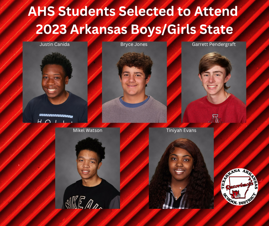 AHS Students Selected to Attend 2023 Arkansas Boys/Girls State
