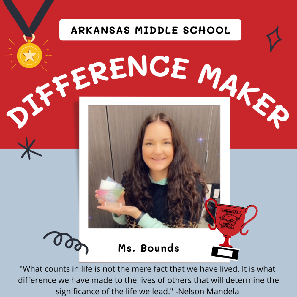 December Difference Maker - Ms. Bounds