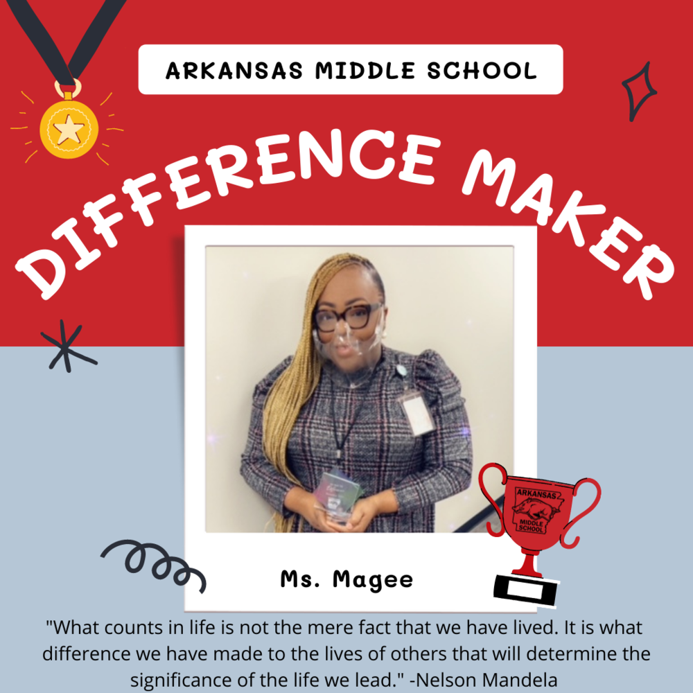 November Difference Maker - Ms. Magee