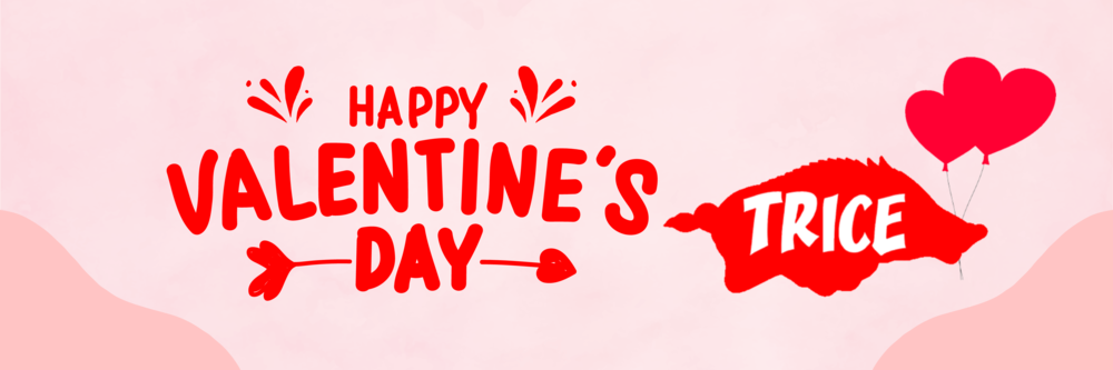 Happy Valentine's Day Trice logo