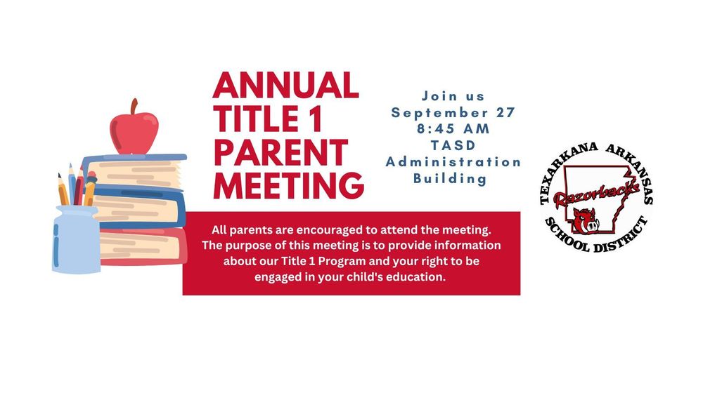 Annual Title 1 Parent Meeting