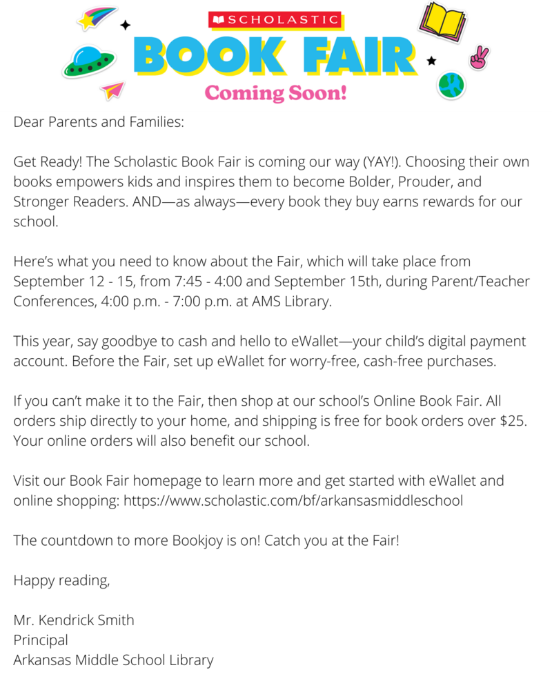 Our Book Fair is coming soon! 