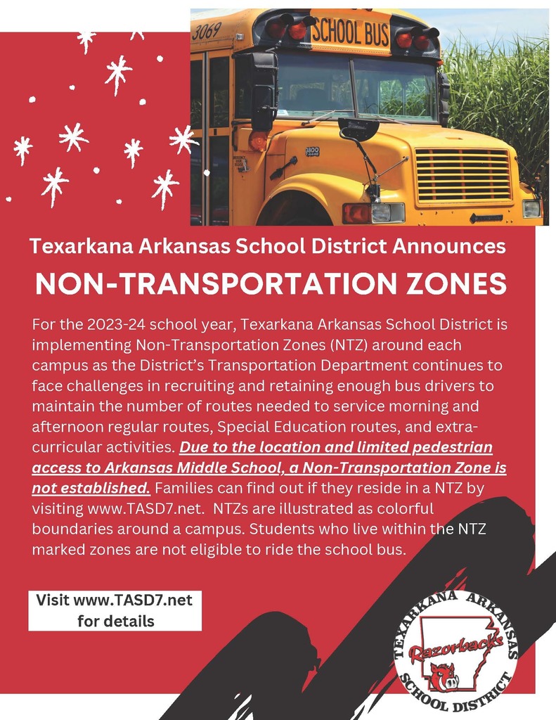 NTZ information with school bus