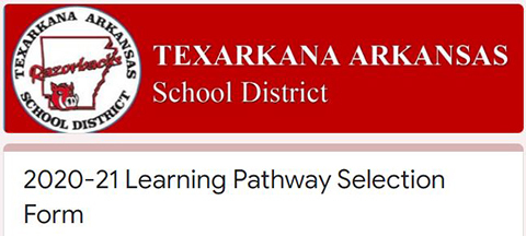 2020-21 Learning Pathway Selection Form